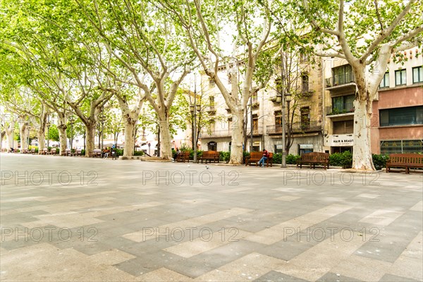 Ramblas in Figueras, Spain, Europe