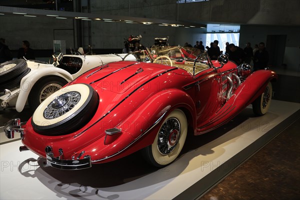 Mercedes-Benz 500 K Special Roadster, Mercedes-Benz Museum, Stuttgart, Baden-Wuerttemberg, Germany, Europe