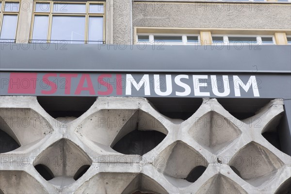 Exterior view of the Stasi Museum in the former MfS building. The exhibition in the Stasi Museum provides information about the role of the GDR secret police, its strategies and victims, 17 Jan. 2015, Berlin, Berlin, Germany, Europe