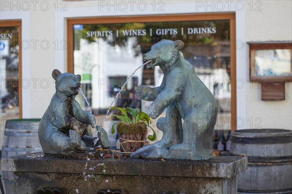 Baerenbrunnen, Garmisch district, Garmisch-Partenkirchen, Werdenfelser Land, Upper Bavaria, Bavaria, Germany, Europe