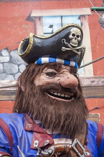 Pirate, decoration, figure at the Bremen Easter Fair, Buergerweide, Bremen, Germany, Europe