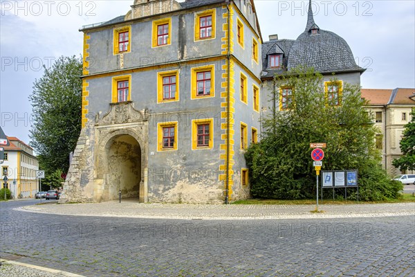 The building ensemble of the Bastille is part of the Weimar City Palace complex, also known as the Residential Palace, which has been a UNESCO World Heritage Site since 1998, Weimar, Thuringia, Germany, status 13 August 2020, Europe