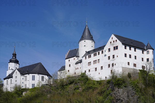 Burg, Schwarzenberg, Erzgebirgskreis, Saxony, Germany, Europe