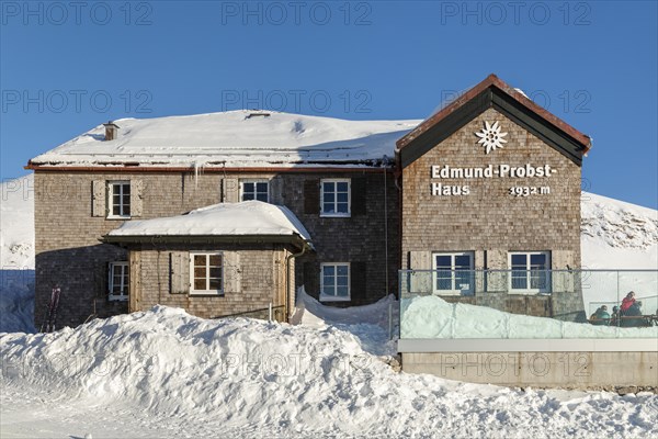 Edmund-Probst-Haus am Nebelhorn, Oberstdorf, Allgaeu, Swabia, Bavaria, Germany, Oberstdorf, Bavaria, Germany, Europe