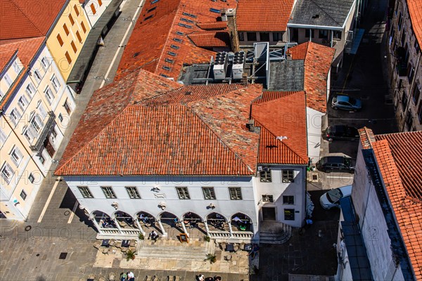 View of the loggia, harbour town of Koper on the Adriatic coast, Slovenia, Koper, Slovenia, Europe