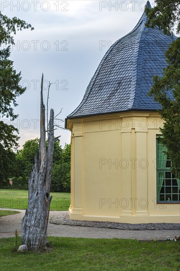 Wedding pavilion of the Dargun registry office in the castle park of Dargun Castle and Monastery, in Dargun, Mecklenburg Lake District, Mecklenburg-Vorpommern, Germany, Europe