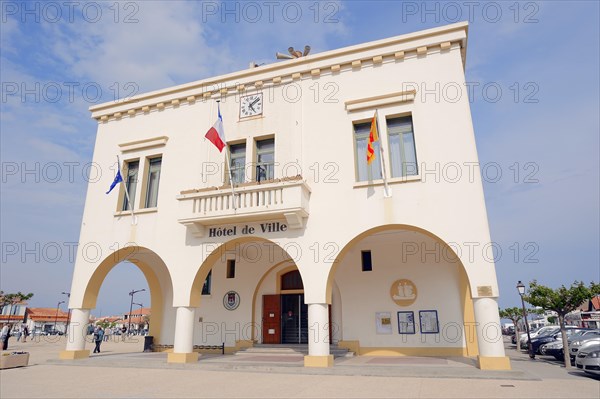 Town Hall, Les Saintes-Maries-de-la-Mer, Camargue, Bouches-du-Rhone, Provence-Alpes-Cote d'Azur, South of France, France, Europe