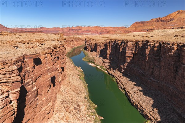 Colorado River at the Navajo Bridges, Marble Canyon, Arizona, USA, Navajo Bridges at Lees Ferry, Arizona, USA, North America