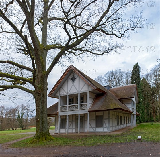 Swiss House in Ludwigslust Palace Park, built in 1789/90 as a country house for Duchess Louise, Ludwigslust, Mecklenburg-Vorpommern, Germany, Europe