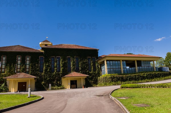 Bento Golcalves, Brasil, April 07, 2017: Luxury Winery, Vineyard of grapes in the Vale dos Vinhedos in Bento Goncalves, a gaucho wine