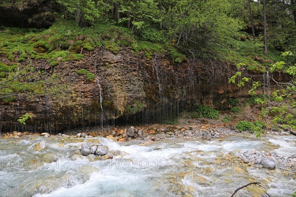 Triafn waterfall in Maria Alm am Steinernen Meer in Mitterpinzgau