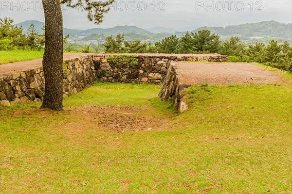 Remains of Japanese stone fortress in Suncheon, South Korea, Asia