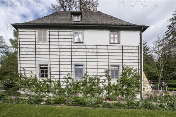 Goethe's garden house in the park on the Ilm, Weimar, Thuringia, Germany, Europe