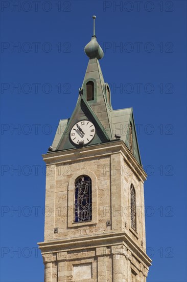 Jaffa clock tower, Yefet Street, Old City of Jaffa, Israel, Asia