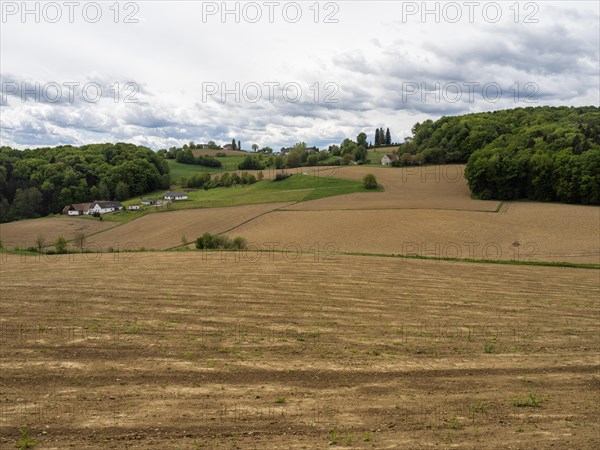 Arable land, agricultural land, near Riegersburg, Styrian Vulkanland, Styria, Austria, Europe