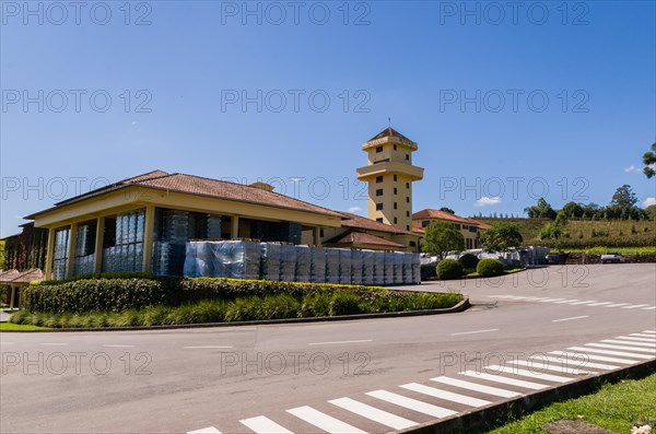 Bento Golcalves, Brasil, April 07, 2017: Luxury Winery, Vineyard of grapes in the Vale dos Vinhedos in Bento Goncalves, a gaucho wine