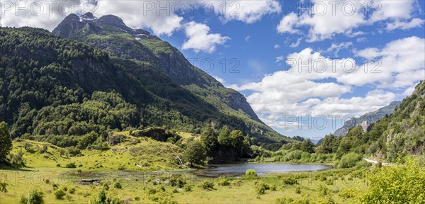 Mountain valley in southern Chile, Carretera Austral, Coyhaique, Chile, South America