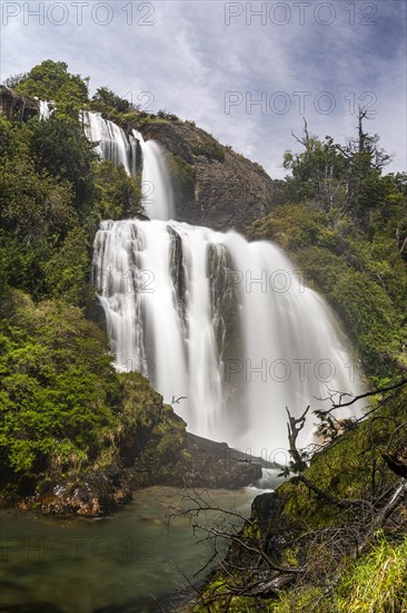 El Maqui Waterfall, Carretera Austral, Puerto Guadal, Chile Chico, Aysen, Chile, South America