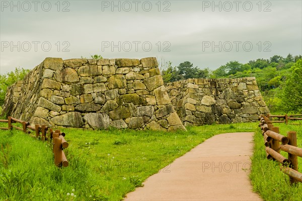 Remains of Japanese stone fortress in Suncheon, South Korea, Asia