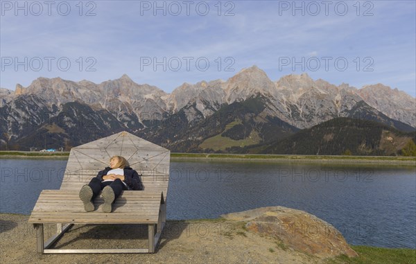 Mountain panorama, Lounger, Maria alm, Relaxation