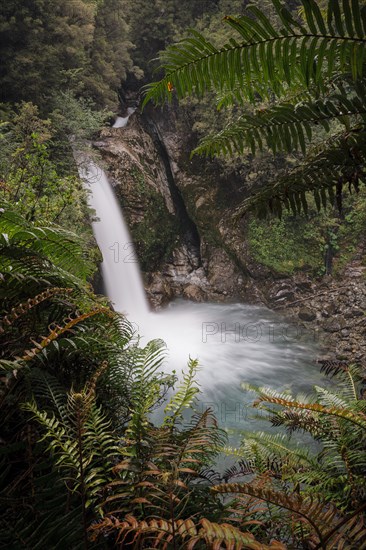 Padre Garcia Falls, Carretera Austral, Cisnes, Aysen, Chile, South America