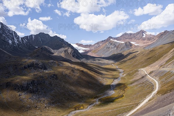 Mountains in the Tien Shan, Engilchek Valley, Kyrgyzstan, Issyk Kul, Kyrgyzstan, Asia