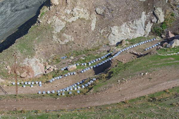 Beehive along the road to Mount Ararat, Dogubayazit, Turkey, Asia