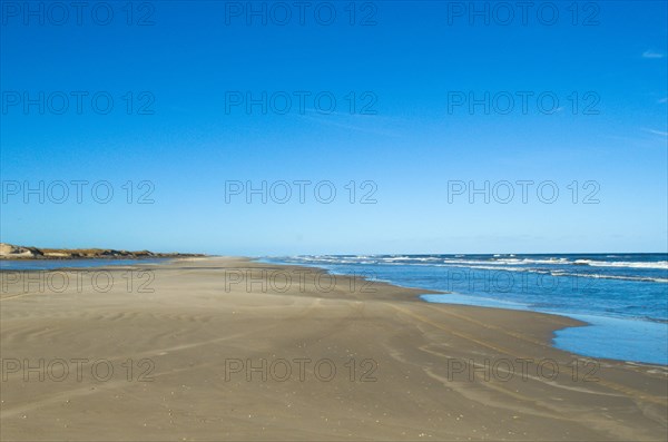 Bojuru beach, deserted beach, south of the state of Rio Grande do Sul, Brazil, South America