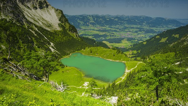 Unterer Gaisalpsee, Allgaeu Alps, Allgaeu, Bavaria, Germany, Europe