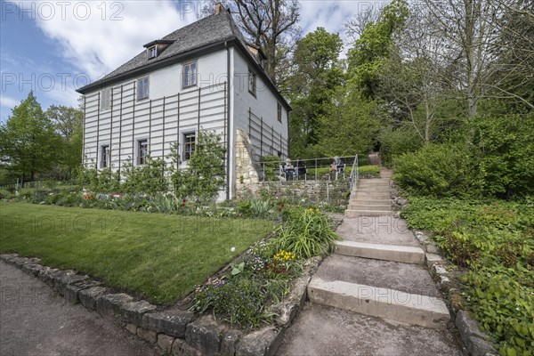 Goethe's garden house in the park on the Ilm, Weimar, Thuringia, Germany, Europe