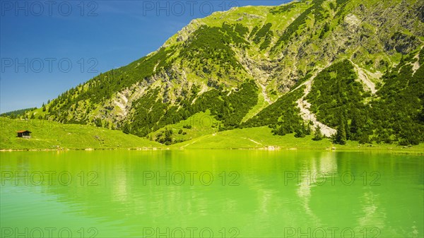 Unterer Gaisalpsee, Allgaeu Alps, Allgaeu, Bavaria, Germany, Europe