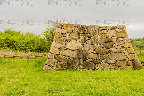 Remains of Japanese stone fortress in Suncheon, South Korea, Asia