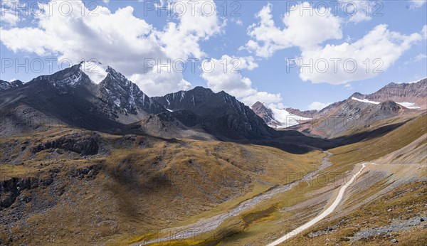 Mountains in the Tien Shan, Engilchek Valley, Kyrgyzstan, Issyk Kul, Kyrgyzstan, Asia