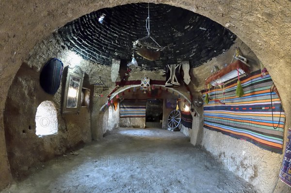 Interior of traditional mud brick houses, Harran, Turkey, Asia