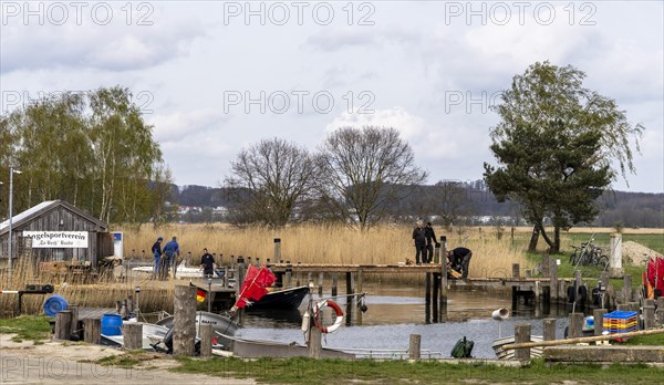 Clubhouse, Baabe Fishing Club, Ruegen, Mecklenburg-Western Pomerania, Germany, Europe