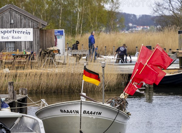 Clubhouse, Baabe Fishing Club, Ruegen, Mecklenburg-Western Pomerania, Germany, Europe