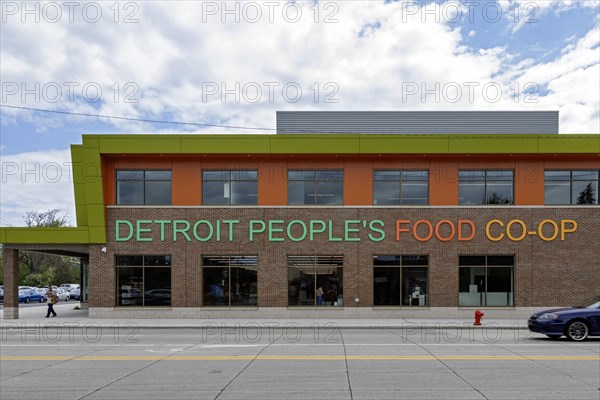 Detroit, Michigan USA, 1 May 2024, Grocery shoppers packed the Detroit People's food Co-Op on its opening day. The store is Black-led and community-owned. Its purpose is to increase the availability of healthy food for Detroit residents