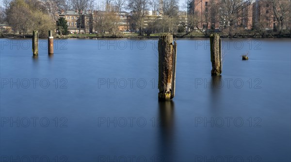 Long exposure at the Havel in Berlin Spandau, Germany, Europe