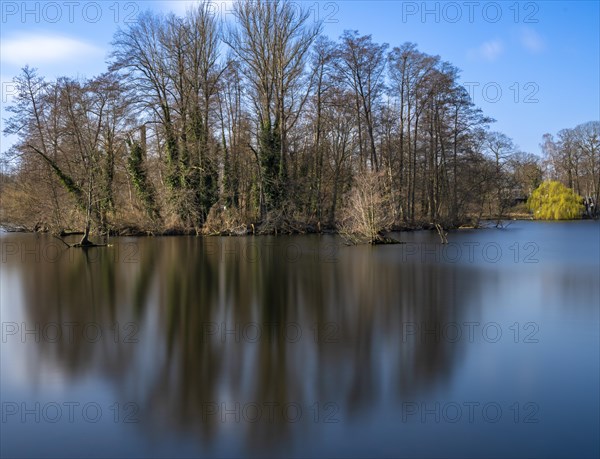 Long exposure at the Havel in Berlin Spandau, Germany, Europe