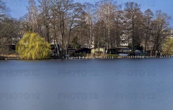 Long exposure at the Havel in Berlin Spandau, Germany, Europe