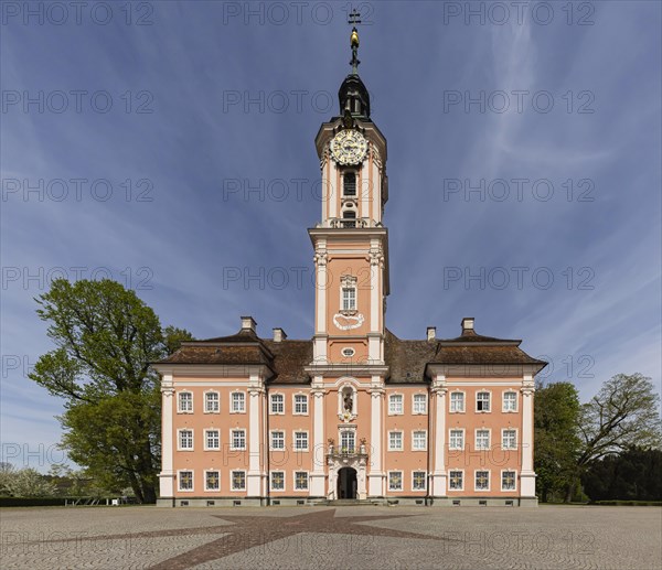 Birnau pilgrimage church, baroque church on the north shore of Lake Constance, Uhldingen-Muehlhofen, Baden-Wuerttemberg, Germany, Europe