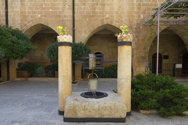 Monastery of Saint Ananias known as Deyrulzafaran or Saffron Monastery, Courtyard, Mardin, Turkey, Asia