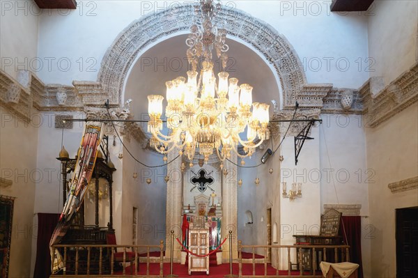 Monastery of Saint Ananias known as Deyrulzafaran or Saffron Monastery, Church altar, Mardin, Turkey, Asia