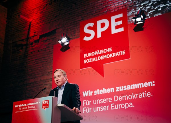 Stefan Loefven, President of the Party of European Socialists, recorded at the Social Democratic Congress of the SPD and PES with the motto 'We stand together for our Europe' in Berlin, 4 May 2024