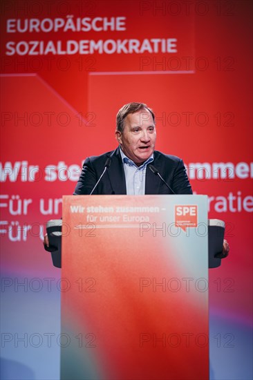 Stefan Loefven, President of the Party of European Socialists, recorded at the Social Democratic Congress of the SPD and PES with the motto 'We stand together for our Europe' in Berlin, 4 May 2024