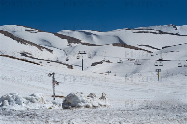 Ski park, snowboard, mountain lebanon in Faraya