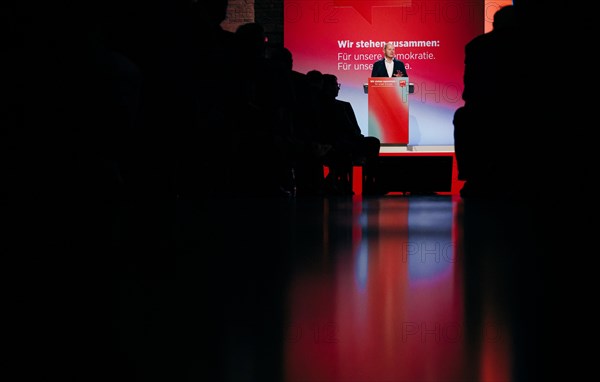 Federal Chancellor Olaf Scholz, recorded at the Social Democratic Congress of the SPD and PES with the motto 'We stand together for our Europe' in Berlin, 4 May 2024