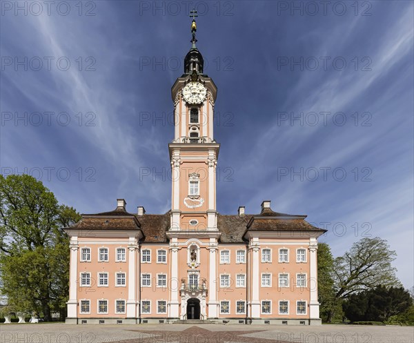 Birnau pilgrimage church, baroque church on the north shore of Lake Constance, Uhldingen-Muehlhofen, Baden-Wuerttemberg, Germany, Europe