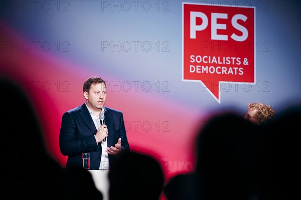 Lars Klingbeil, party chairman of the SPD, recorded at the Social Democratic Congress of the SPD and PES with the motto 'We stand together for our Europe' in Berlin, 4 May 2024