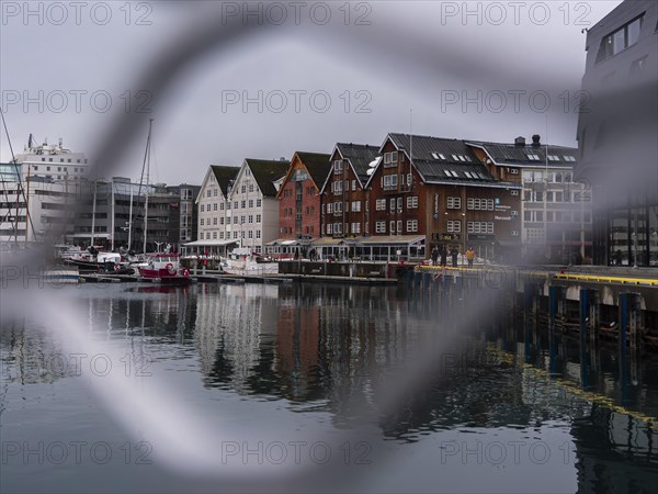 View of the harbour of Tromso, Norway, Europe
